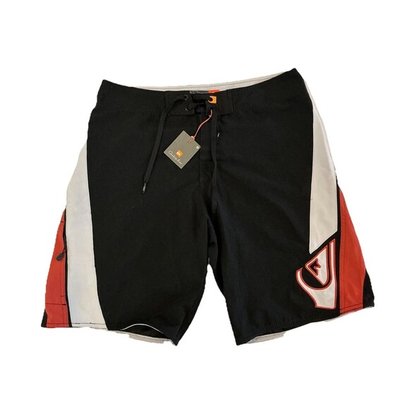 NWT QUIKSILVER BOARDSHORTS SHORTS SWIMSUIT MEN 32 Padang BLACK - Picture 1 of 5